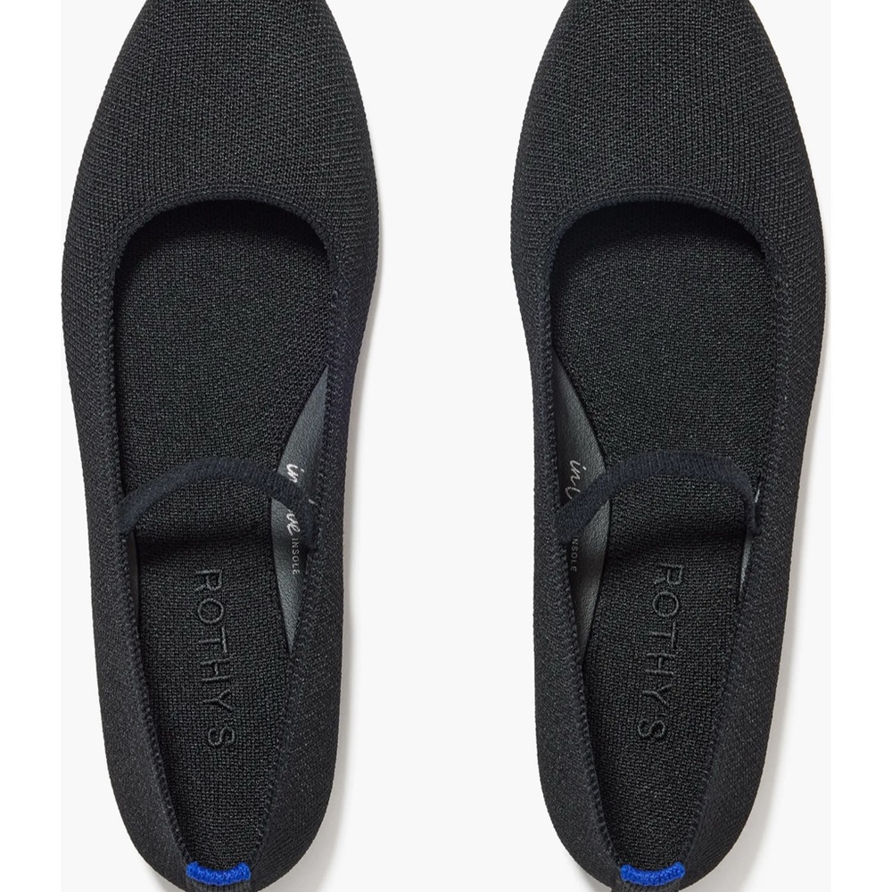 Rothy's Black Mary Jane Flats